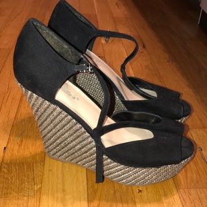 Peep Toe Wedges
